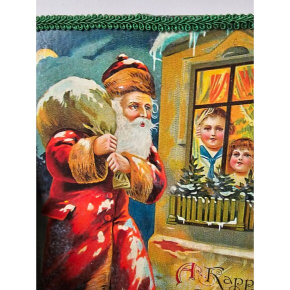 Victoria trading Santa glitter picture decor Xmas hanging children - Picture 4 of 8